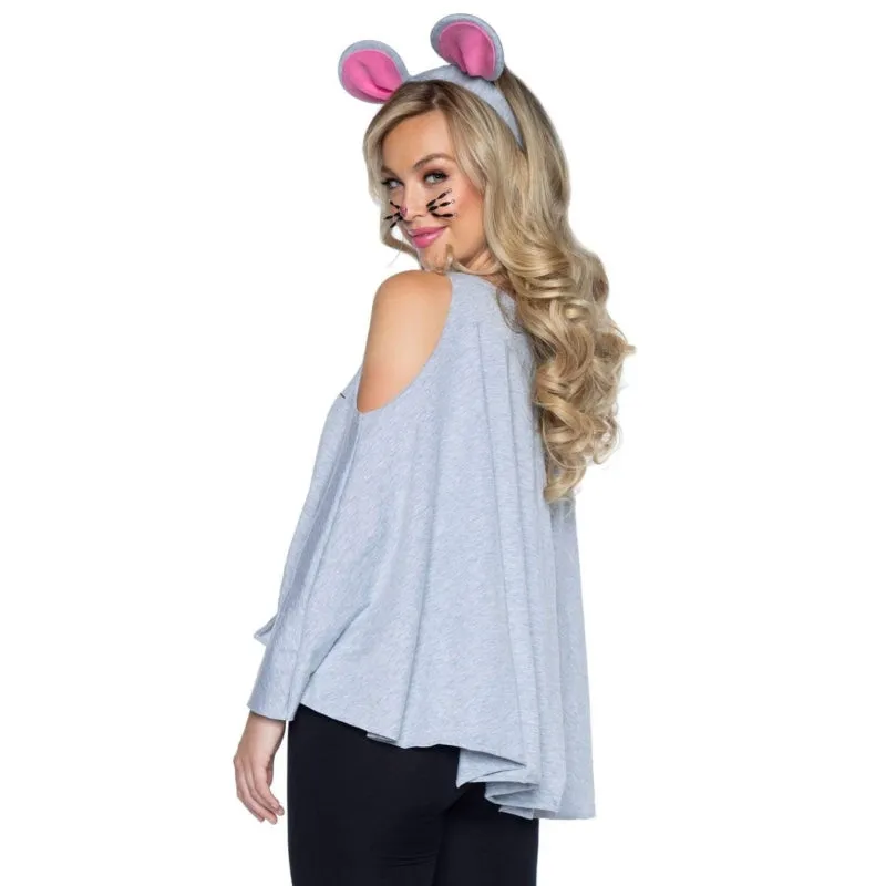 2 Pc Mouse Costume Poncho Set - One Size