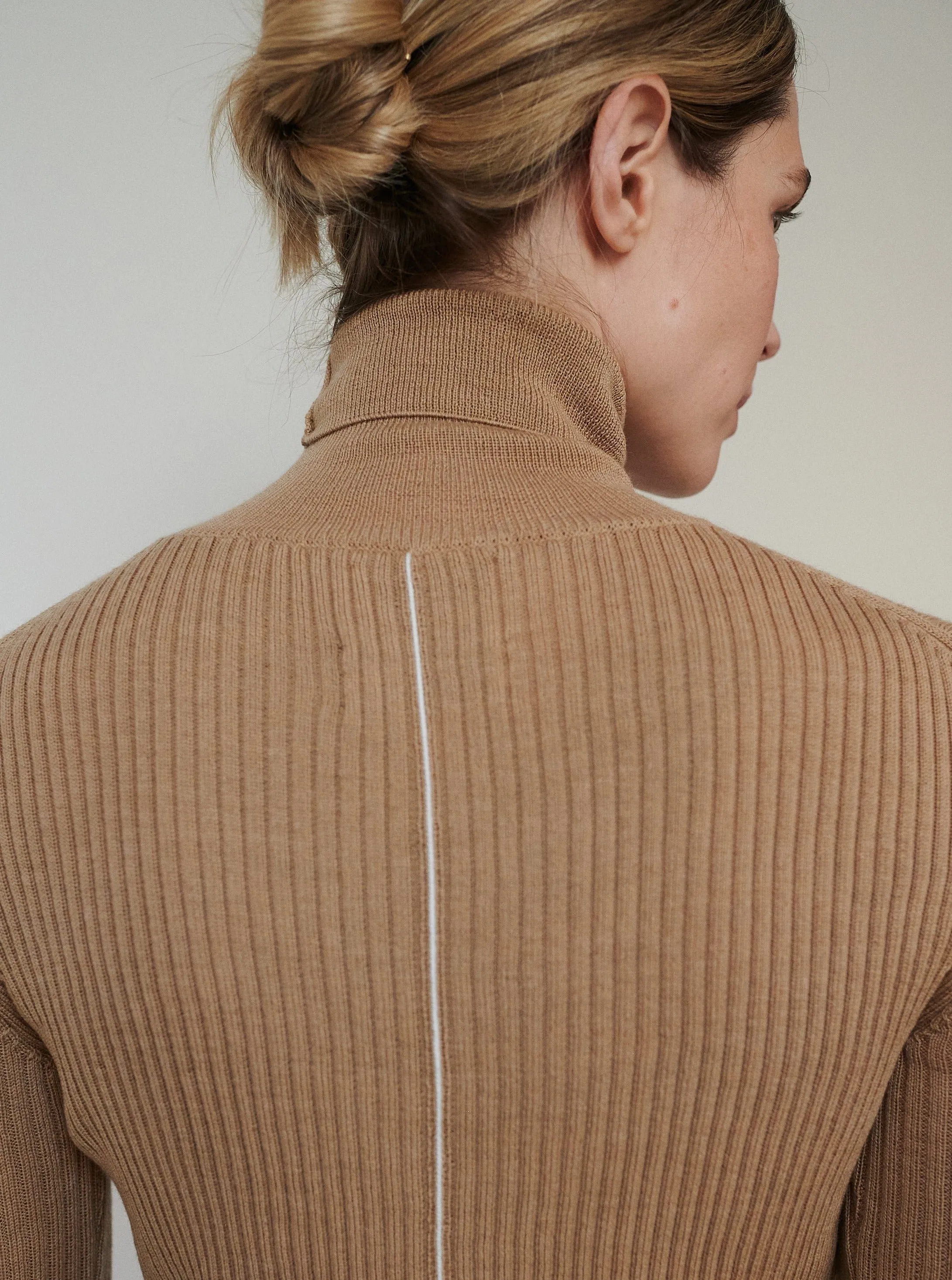 Austėja Merino Wool Turtleneck - Nutmeg