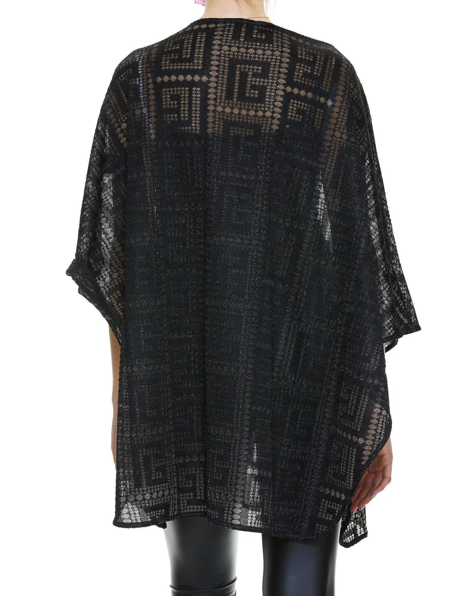 Balmain Monogram Crewneck Poncho