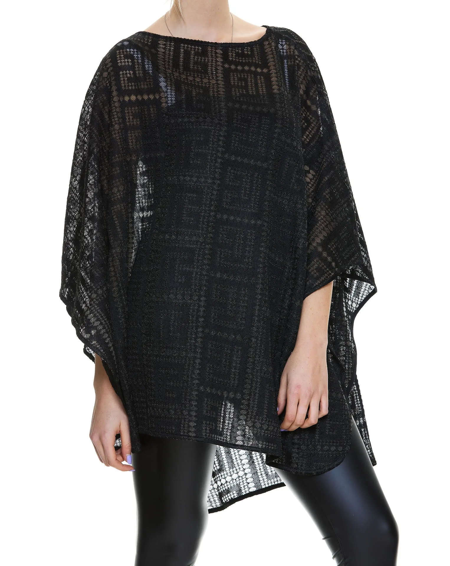 Balmain Monogram Crewneck Poncho