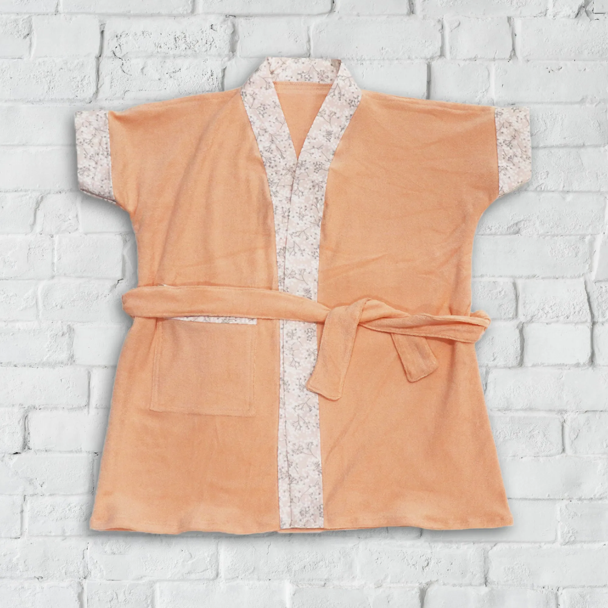 Bathrobe Towel -Peach Cute