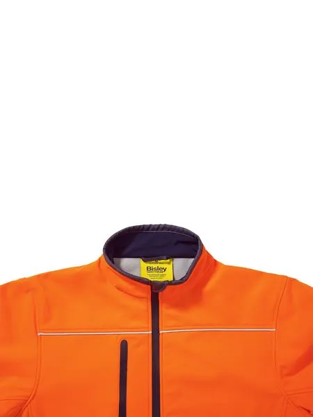 Bisley Taped Hi-Vis Soft Shell Jacket