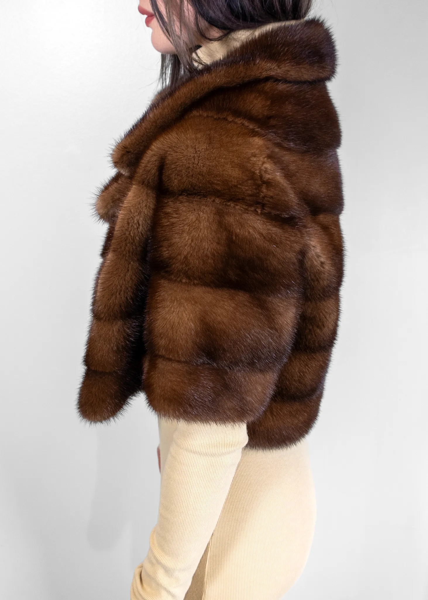 Blumarine Mini Mink Coat