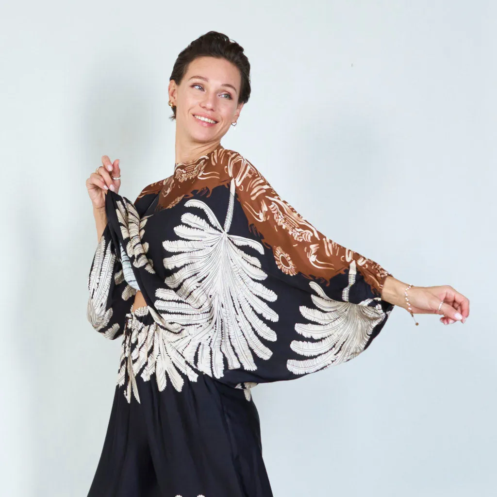 Boho chic poncho blouse wholesale