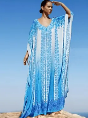 Boho Sea Breeze Kaftan Dress