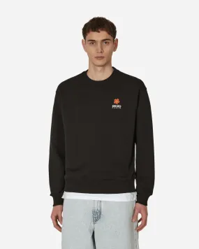 'Boke Flower' Crest Classic Crewneck Sweatshirt Black