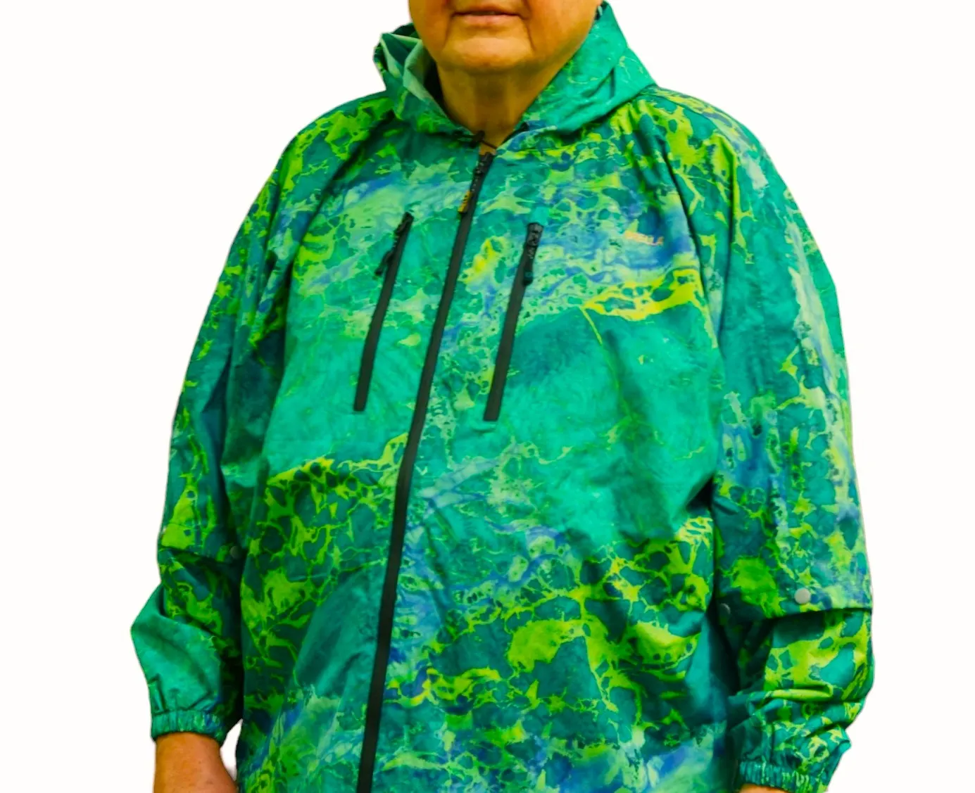 Brella 2015 Blue Green Unisex Rain Jacket