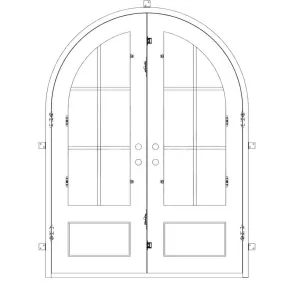 Bristol with Thermal Break - Double Full Arch | Standard Sizes