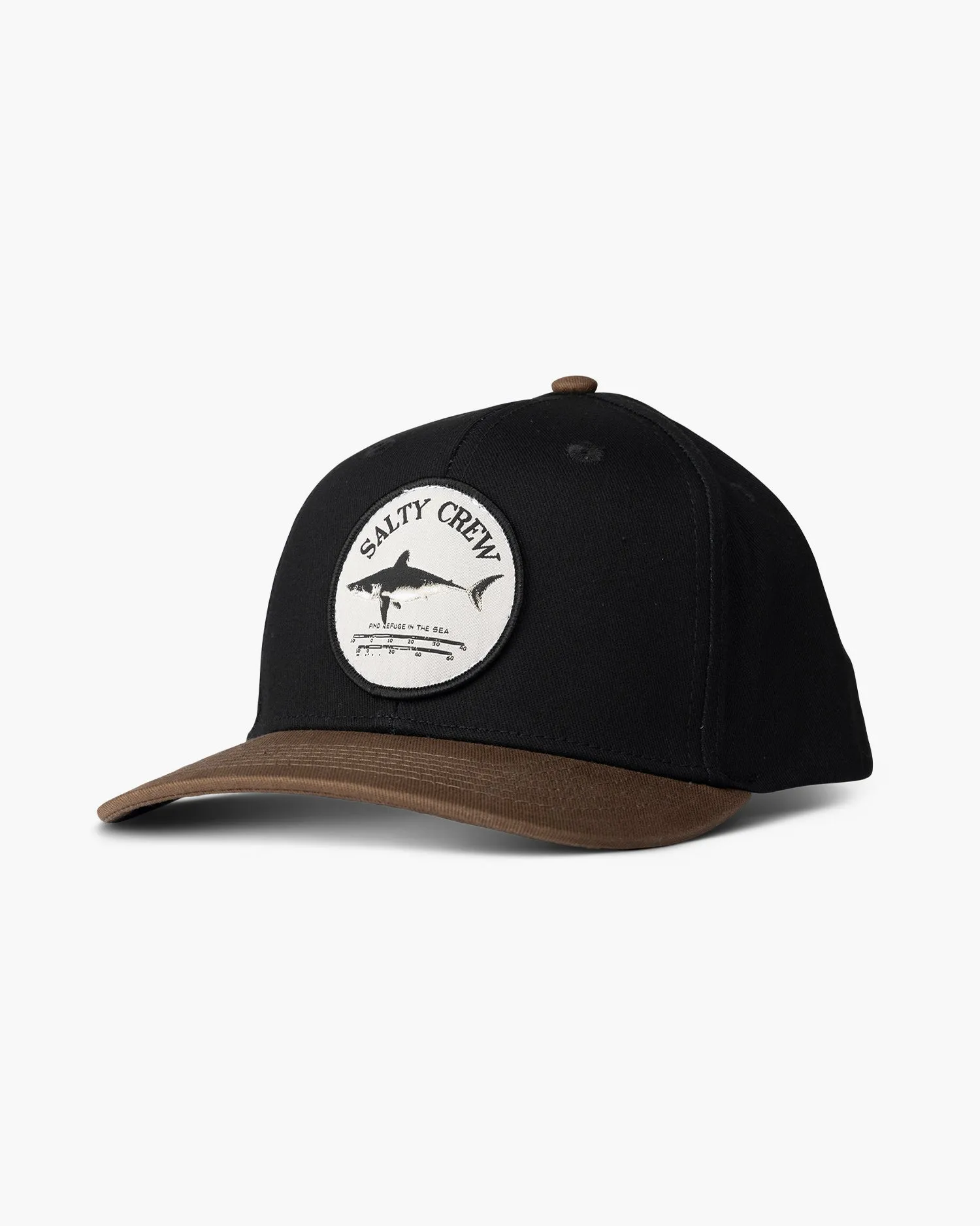 Bruce Boys 6 Panel Hat - Black/Coffee