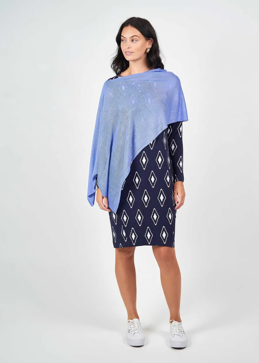 Carrie Cashmere/Bamboo Poncho - Persian Jewel