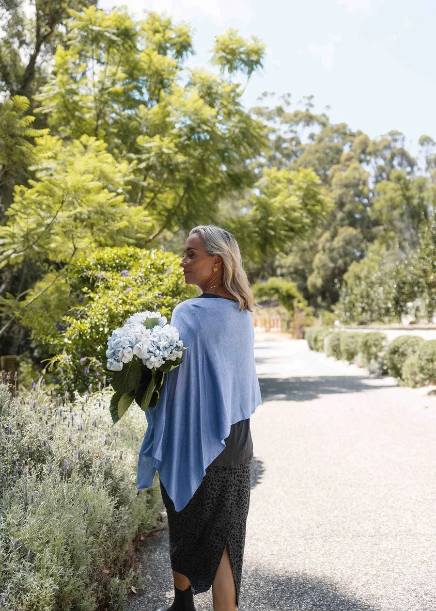 Carrie Cashmere/Bamboo Poncho - Persian Jewel