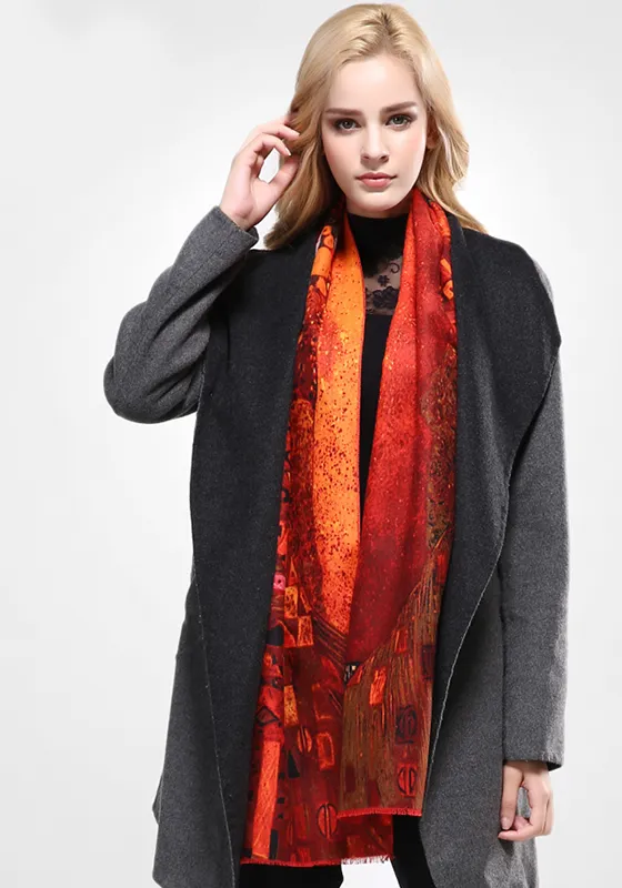 Cashmere Wool Poncho Scarf