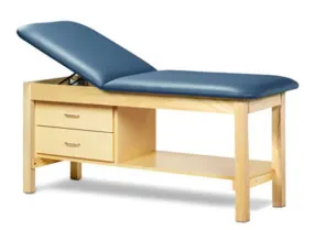 Clinton 1013 Treatment Table - 2 Drawers, 400 lbs Capacity.