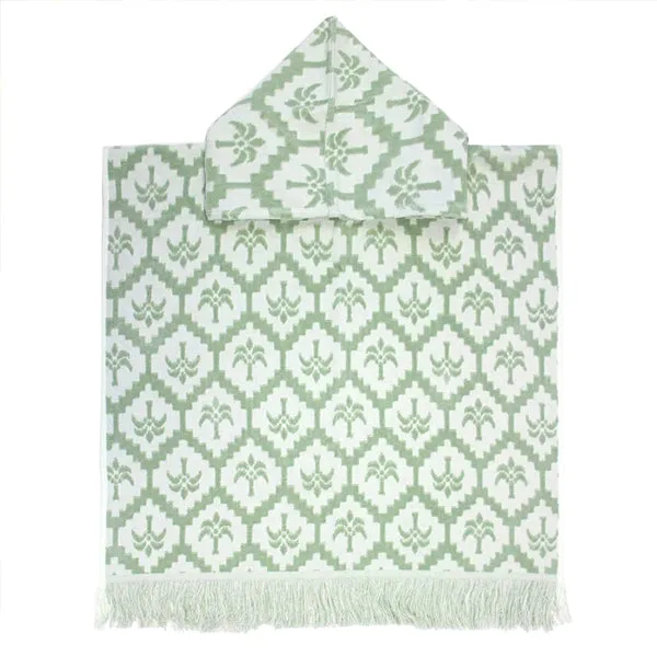 Cocos Kids Poncho - Sage (60 x 120cm)