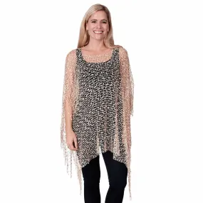 Confetti Viscose Fringe Poncho