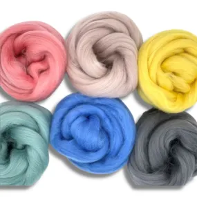 Corriedale Collection | Swedish Escape Bundle of Dyed Wool Tops | 150 Grams, 26 Micron