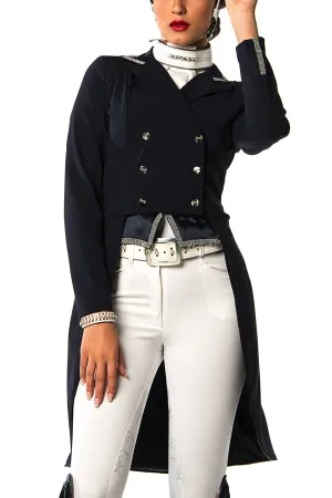 D - Grace Frac Competition Jacket (Navy Blue with Swarovski Trim Jacket)