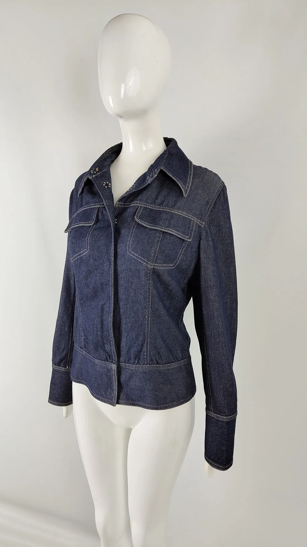 Dolce & Gabbana Vintage Womens Blue Denim Jacket, 1990s