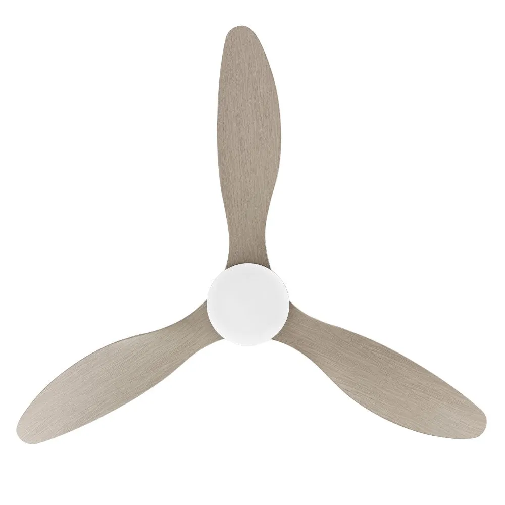 Dolly 52" Classic Industrial Iron/Plastic Mobile-App/Remote-Controlled 6-Speed Propeller Integrated LED Ceiling Fan