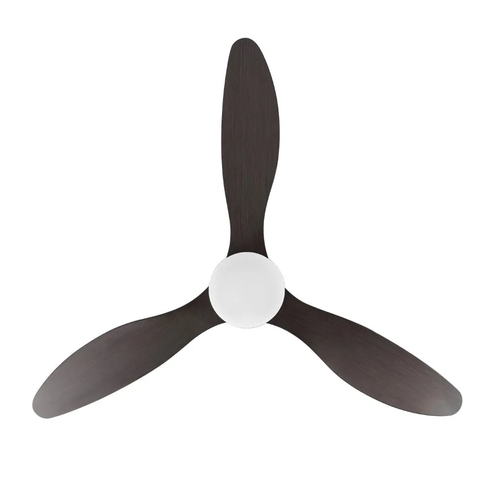 Dolly 52" Classic Industrial Iron/Plastic Mobile-App/Remote-Controlled 6-Speed Propeller Integrated LED Ceiling Fan