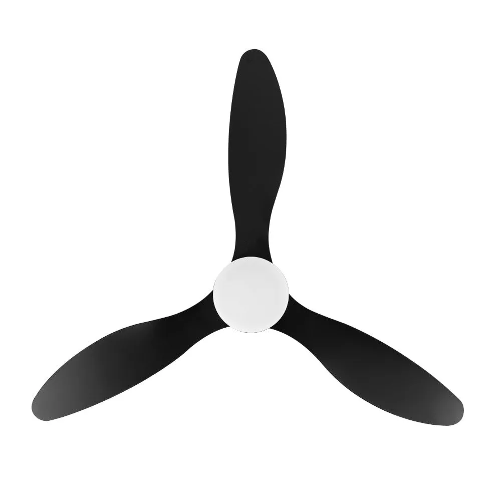 Dolly 52" Classic Industrial Iron/Plastic Mobile-App/Remote-Controlled 6-Speed Propeller Integrated LED Ceiling Fan