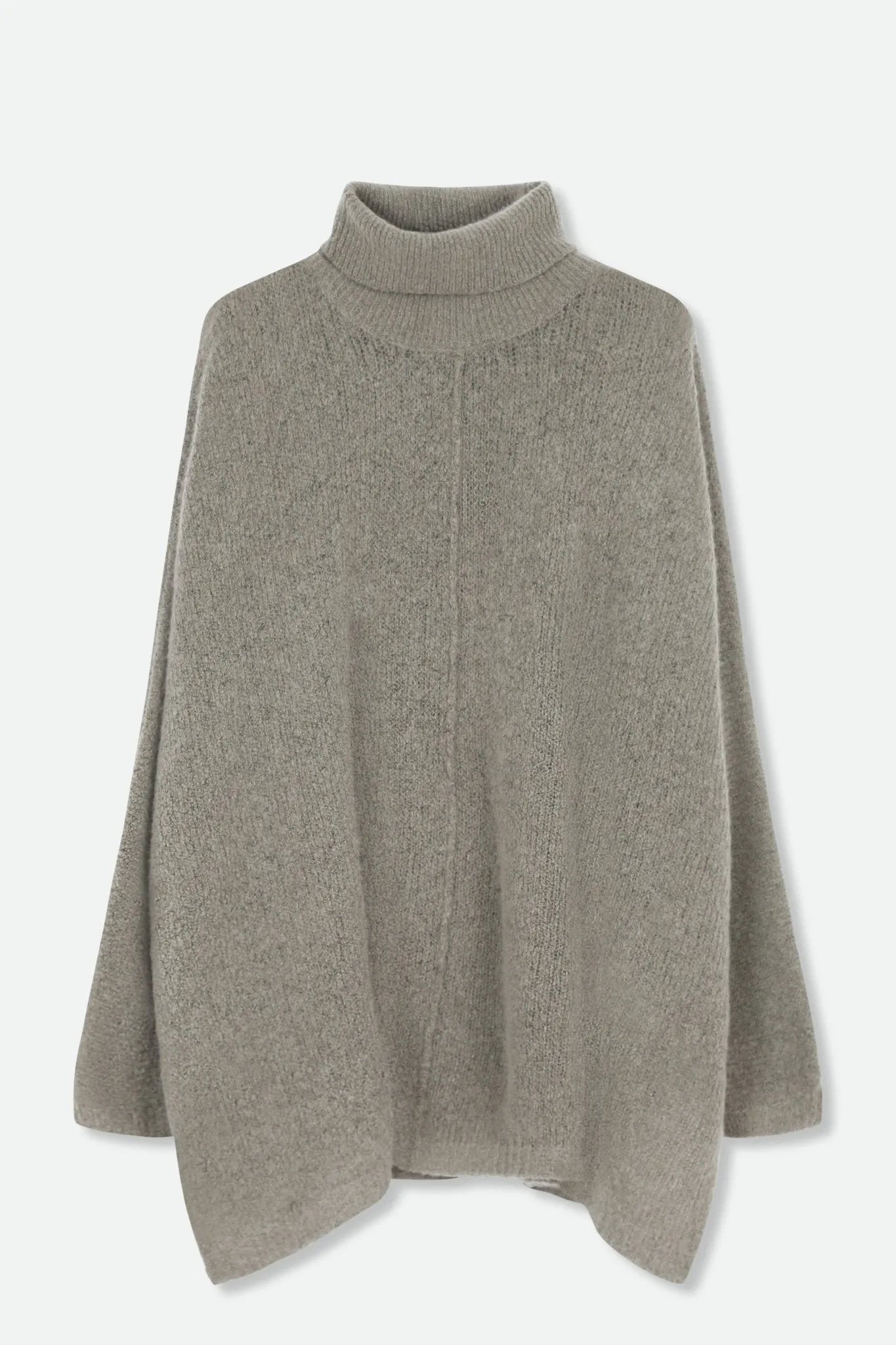 ELENE ONE-SIZE TURTLENECK PONCHO IN CLOUD CASHMERE