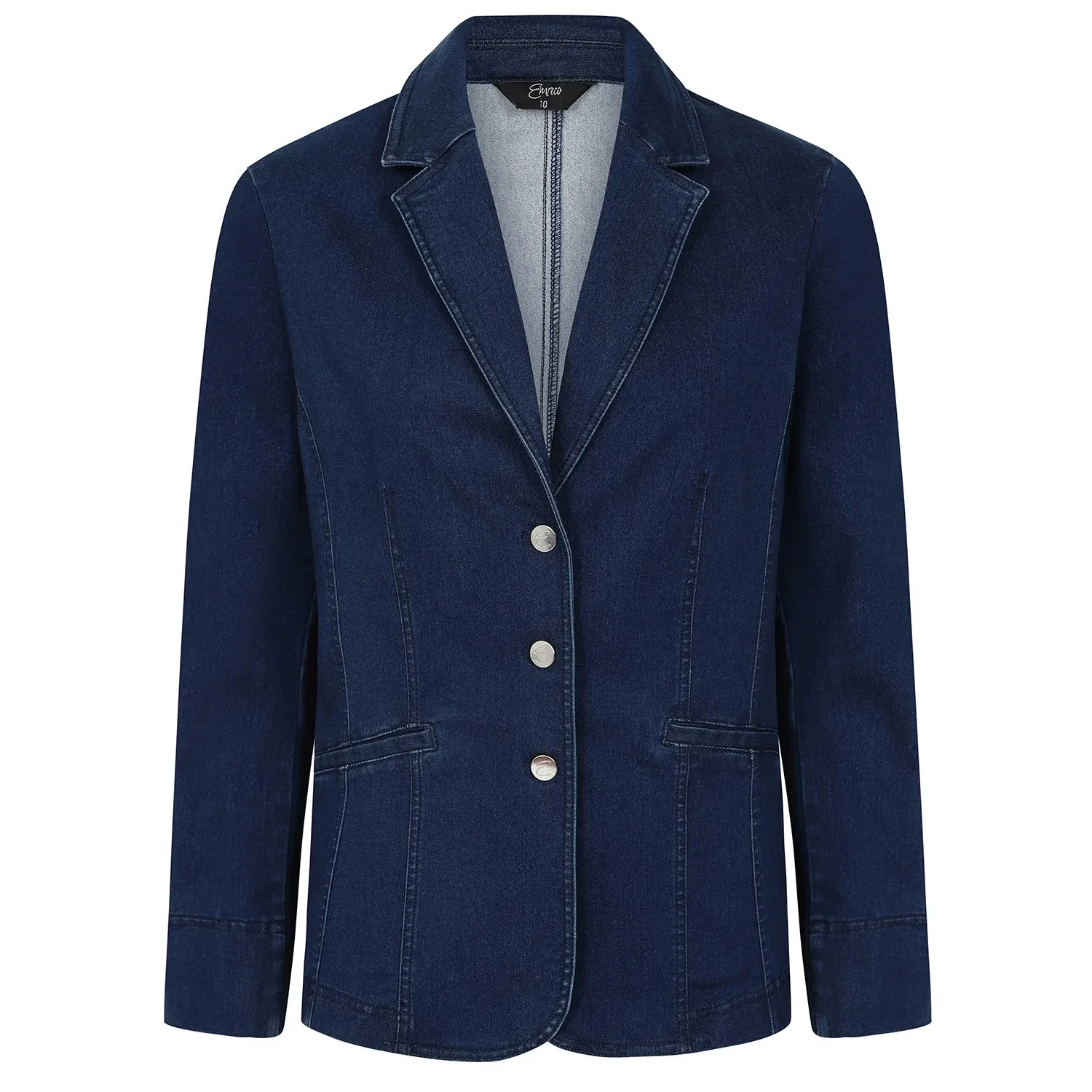 EMRECO Denim Blue Tailored Blazer