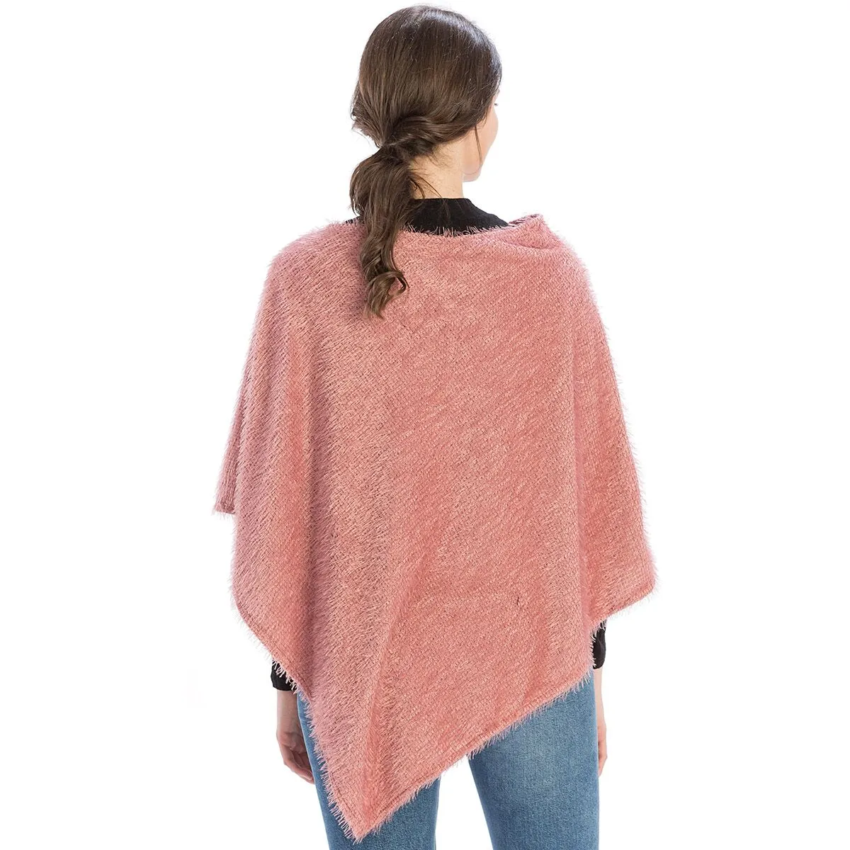 Eyelash Boucle Poncho