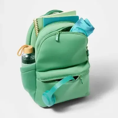 Faux Neoprene 17" Backpack Sage Green - All In Motion️