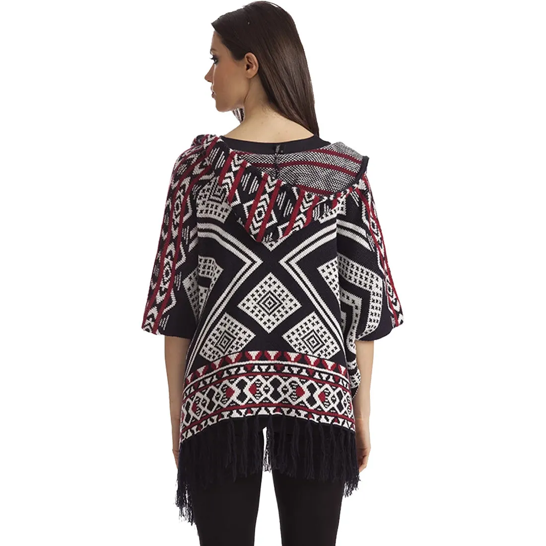 French Kiss Hannah Tassel Poncho - Women's