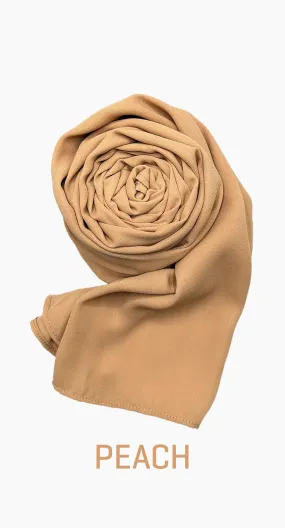 Georgette Long Lightweight Scarf - amiiraa