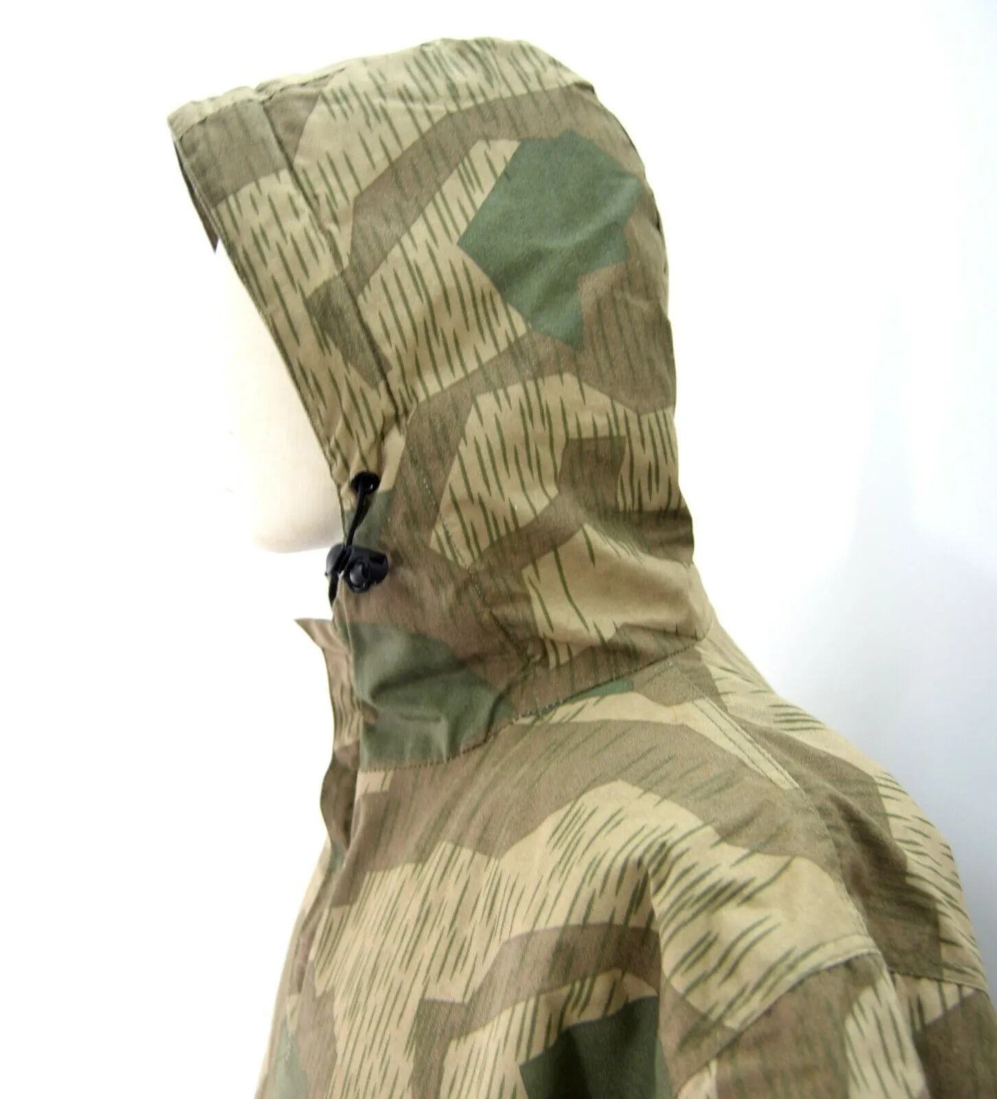 German Army WW2 Splinter Camouflage Anorak Fur Lined Showerproof Windproof Smock