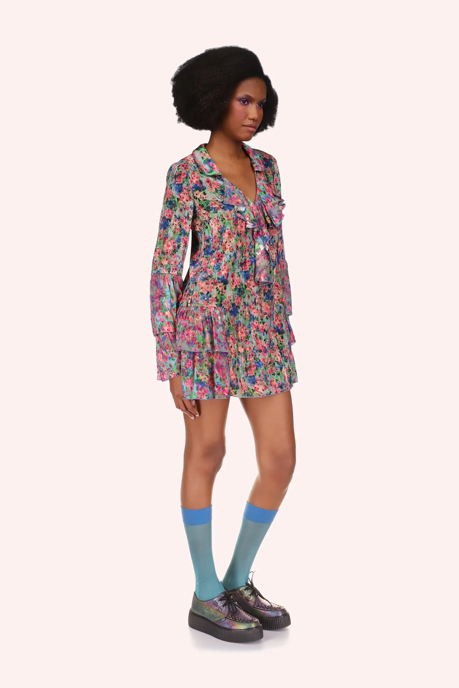 Giverny Combo Ruffled Tunic