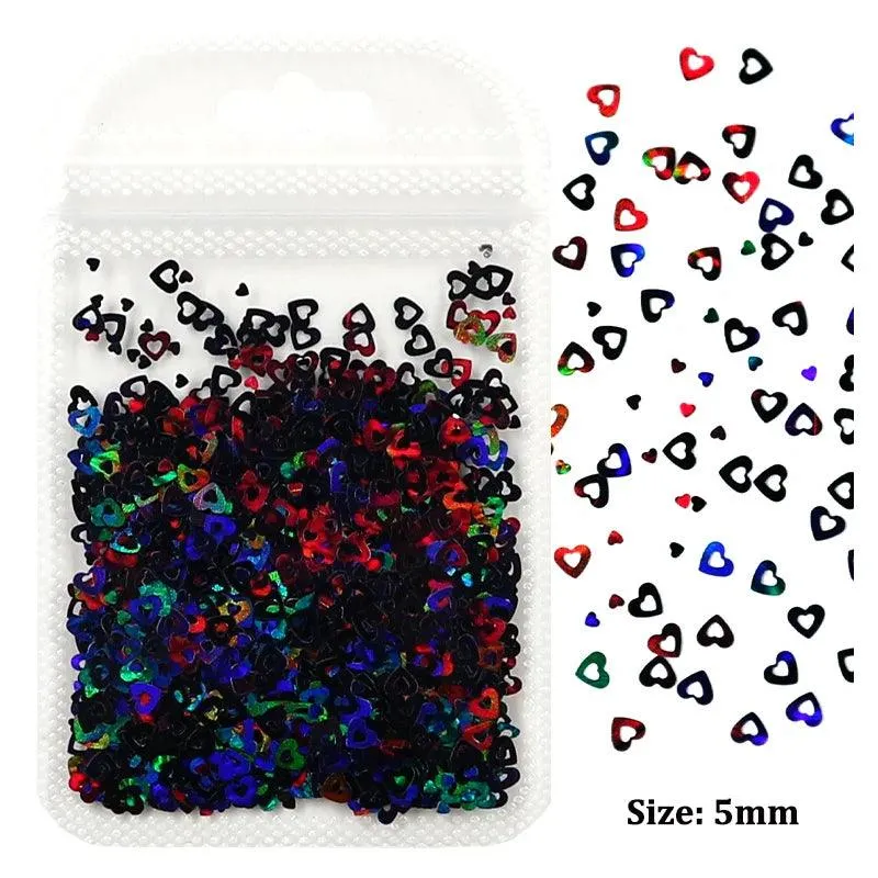 Glam Valentine’s Heart Nail Glitter Kit for Stunning DIY Manicures