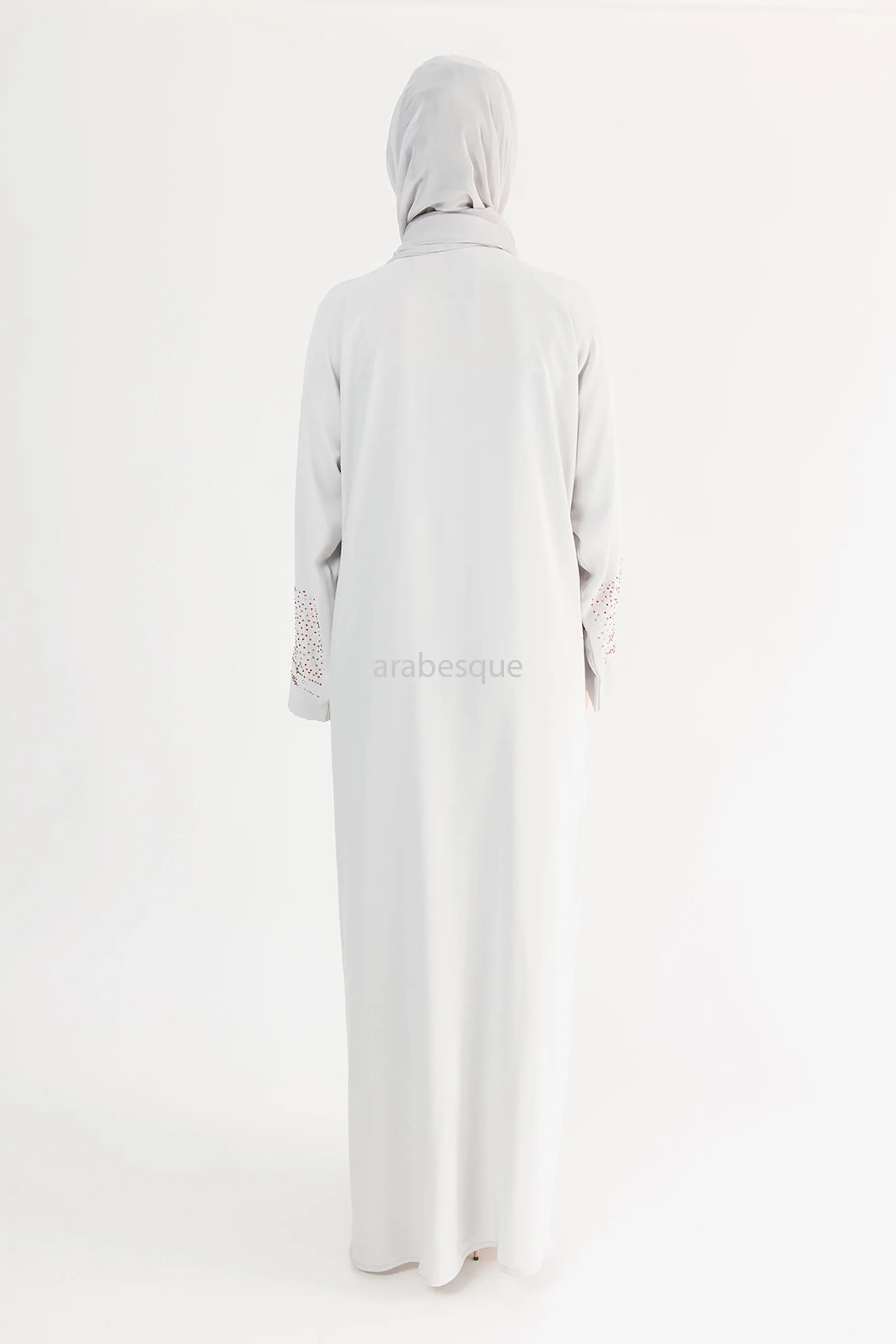 Hadia Grey Abaya