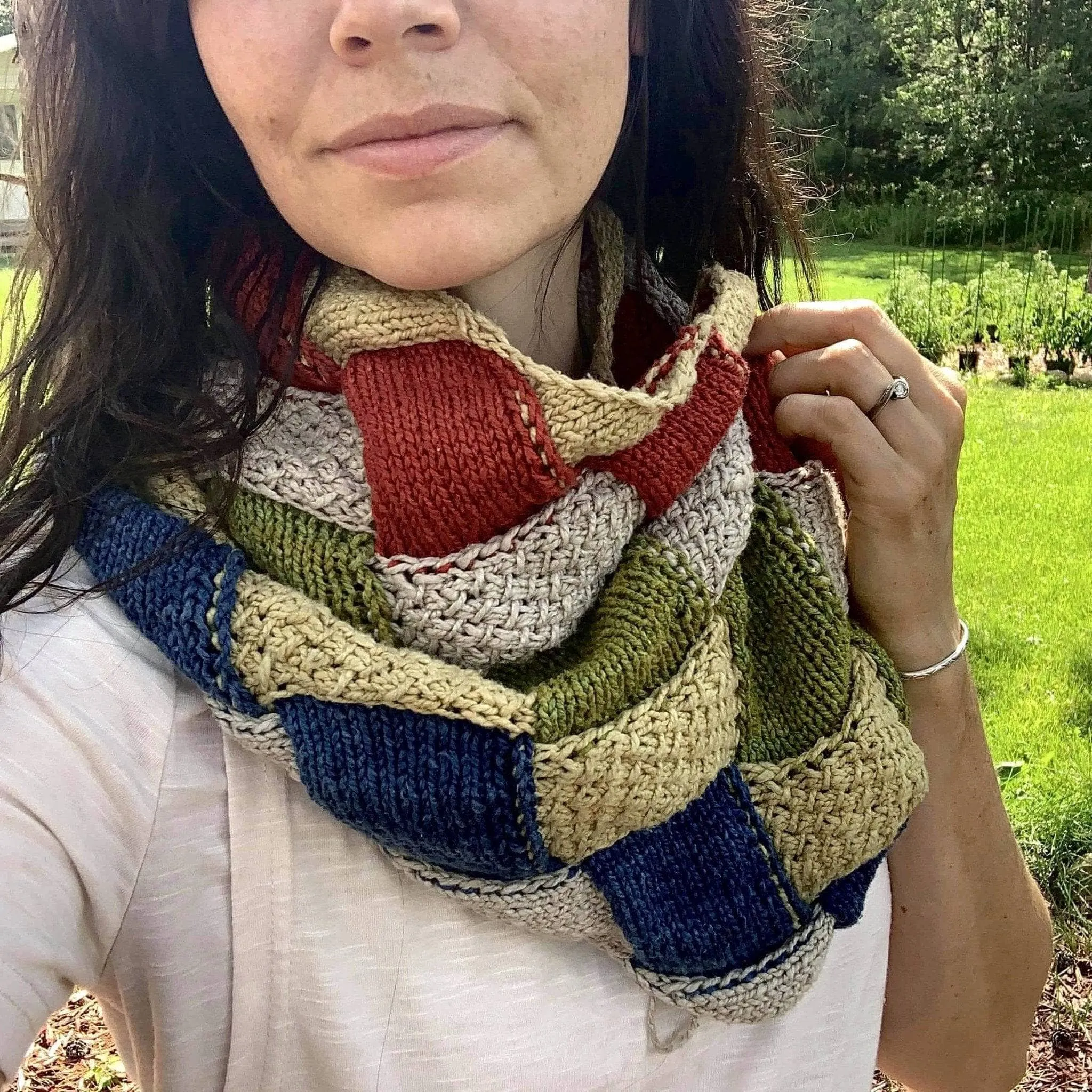 Heritage Infinity Scarf Knitting Pattern