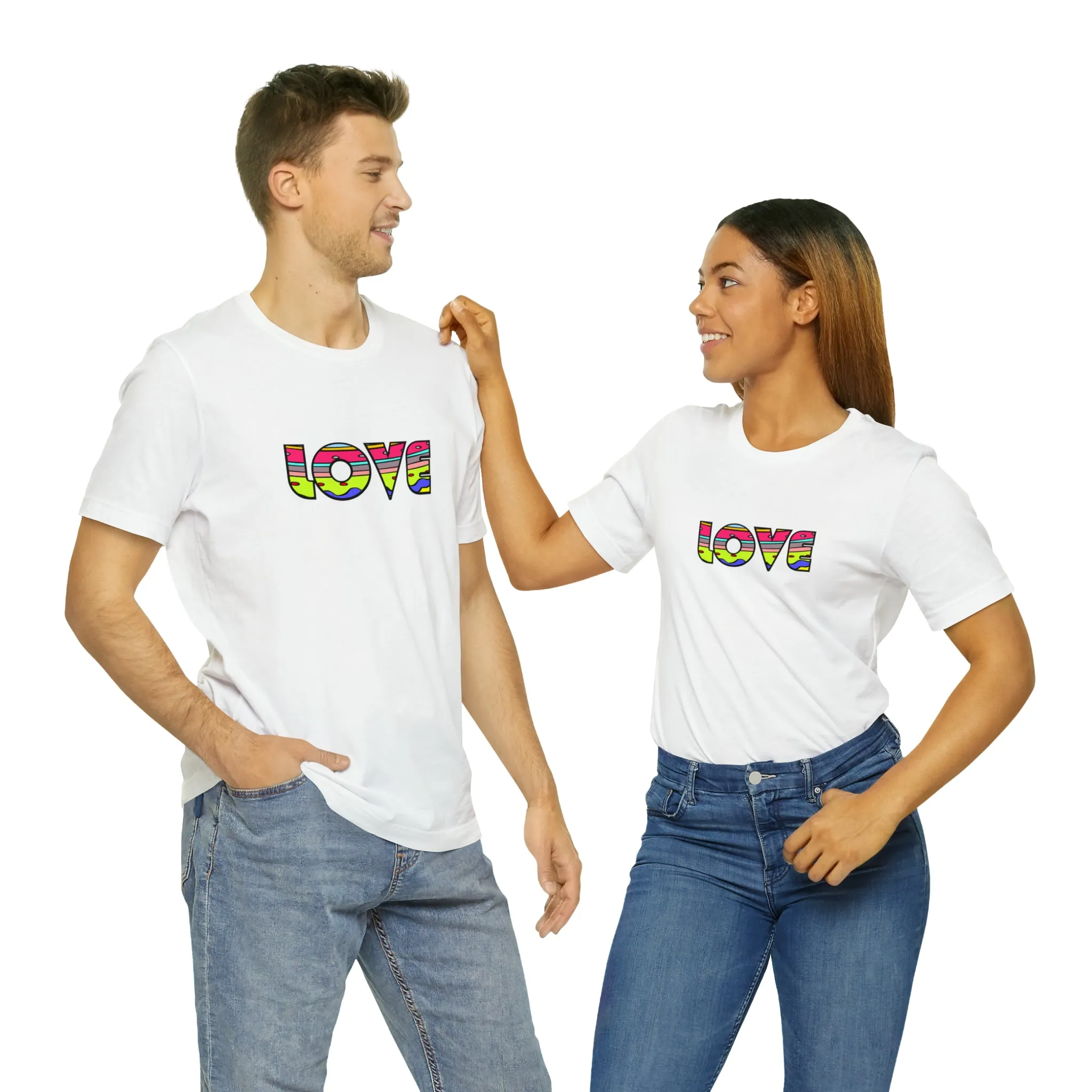 Hippie Love Unisex Jersey Short Sleeve Tee