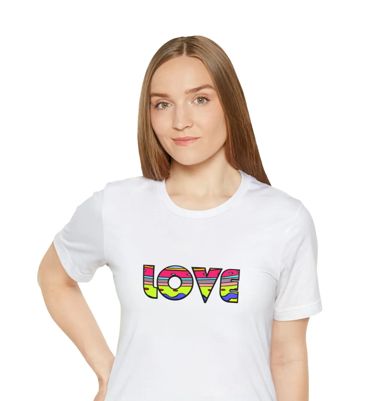 Hippie Love Unisex Jersey Short Sleeve Tee