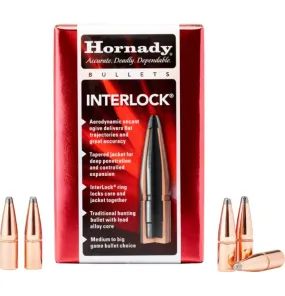 Hornady Interlock 30 Cal 165gr SP Projectiles