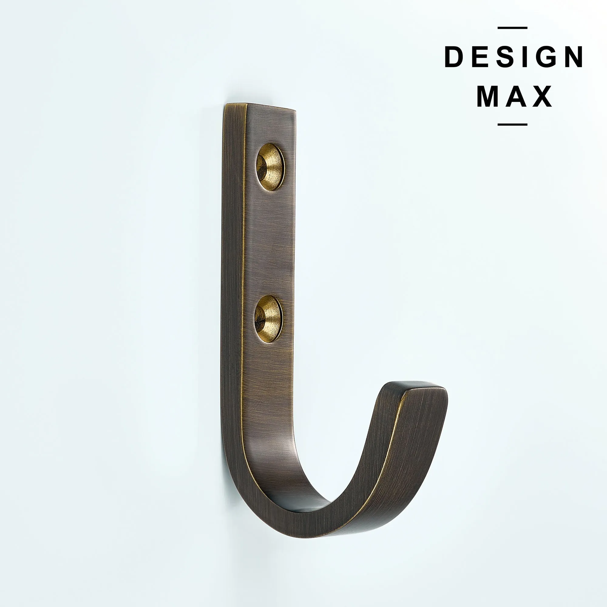 Huxley J Satin Silver Brass Mudroom Wall Hook