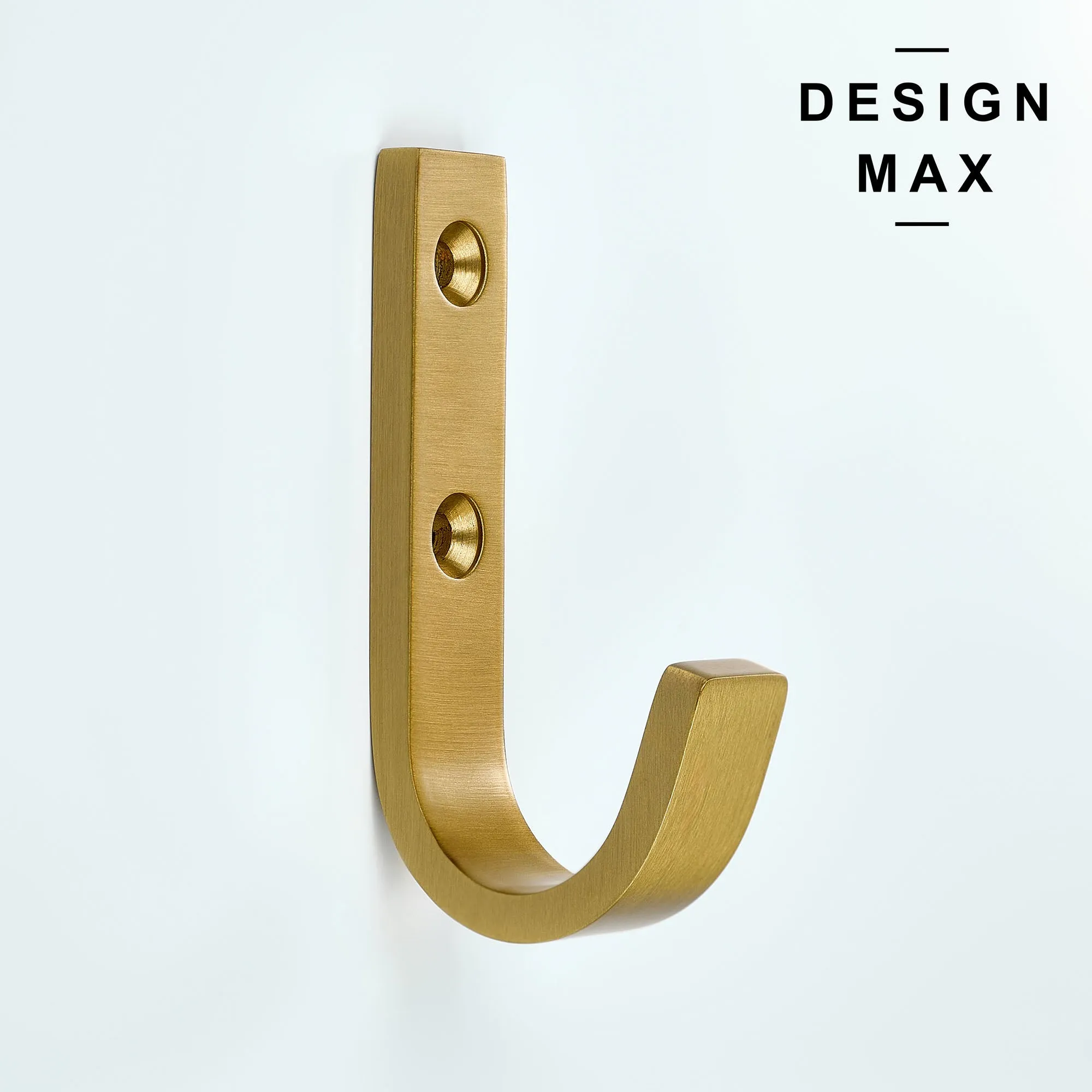 Huxley J Satin Silver Brass Mudroom Wall Hook