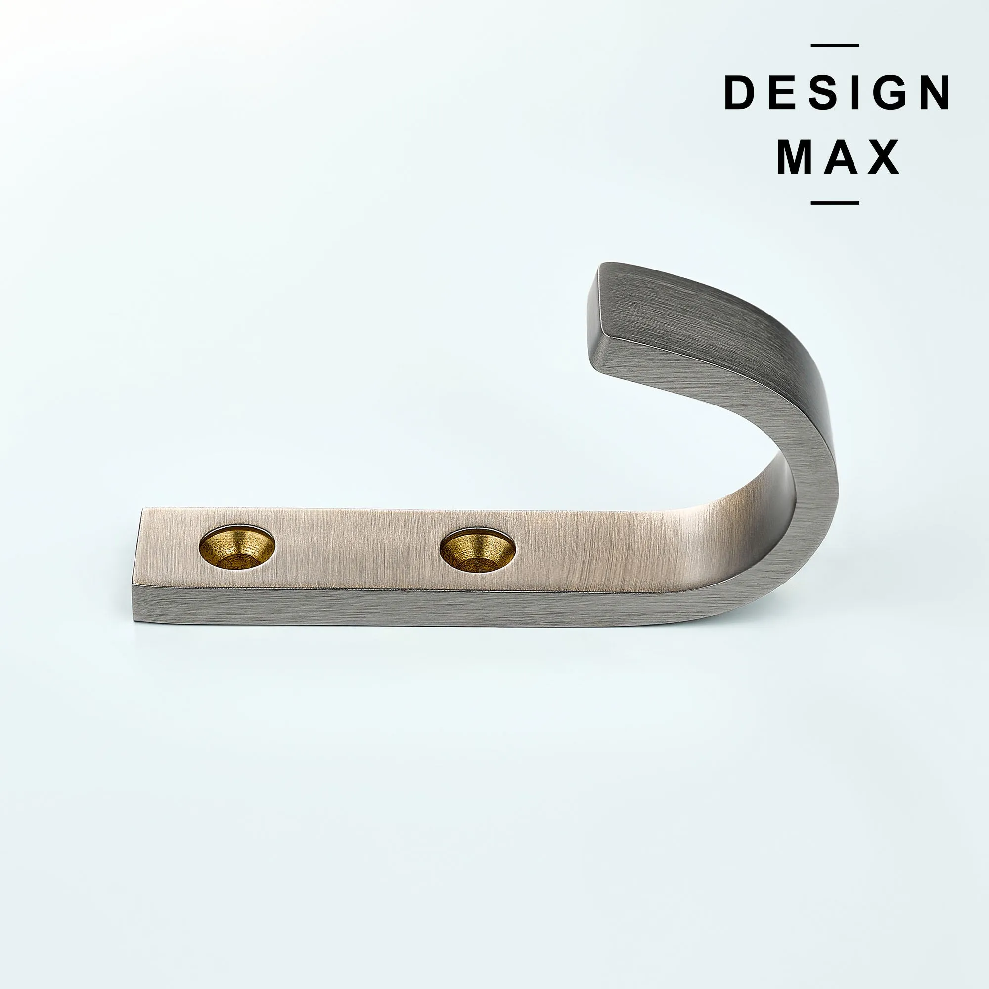 Huxley J Satin Silver Brass Mudroom Wall Hook