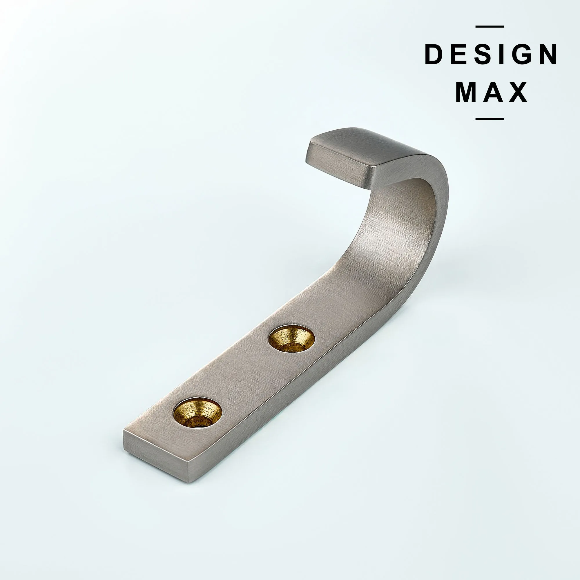 Huxley J Satin Silver Brass Mudroom Wall Hook