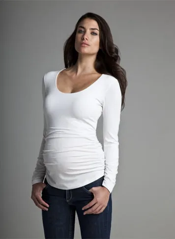 Isabella Oliver Caviar Scoop Maternity Top