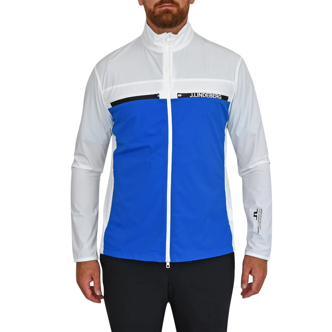 J.Lindeberg Dean Hybrid Water Repellent Golf Jacket - Skydiver