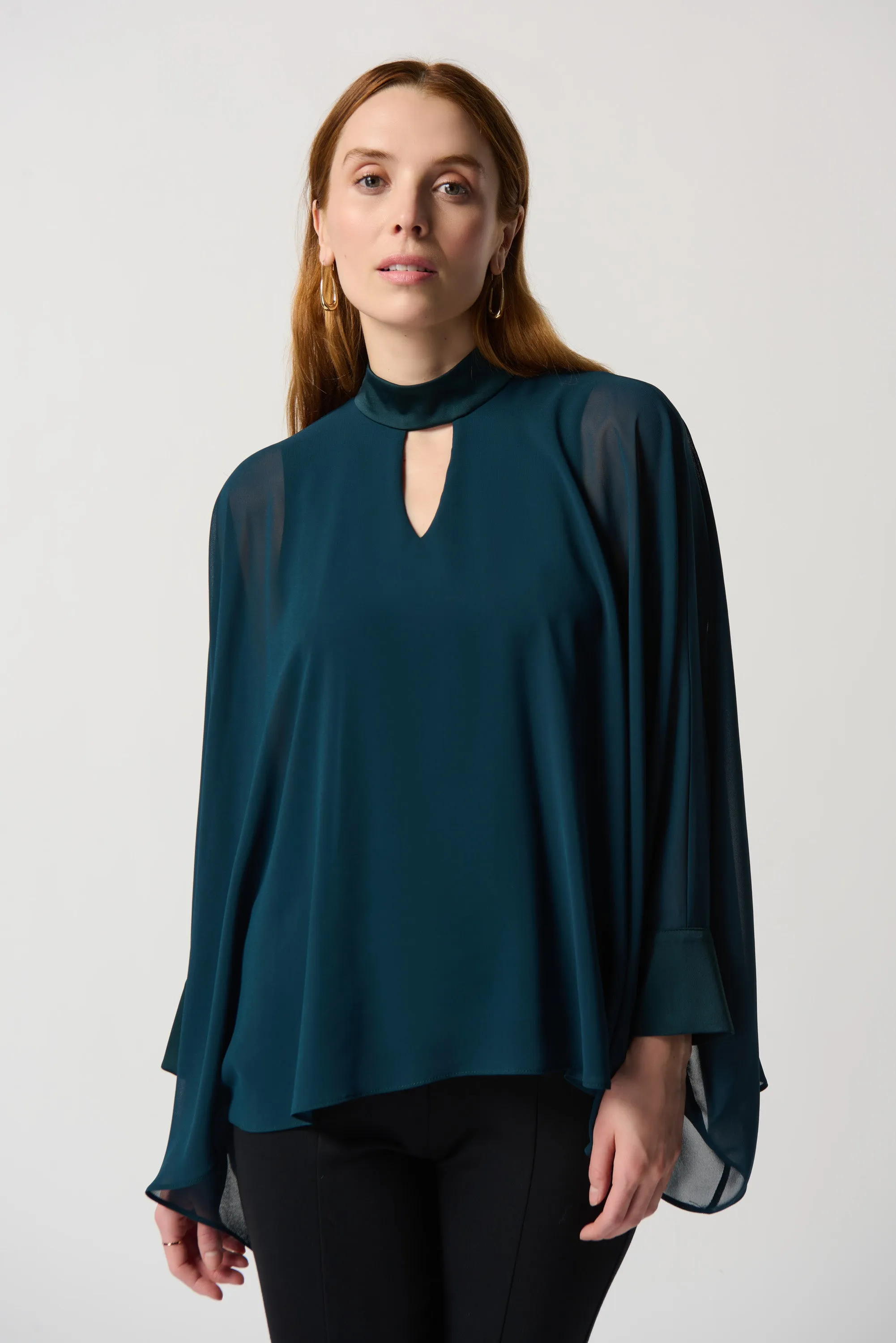 Joseph Ribkoff - 234245 Chiffon Poncho Top