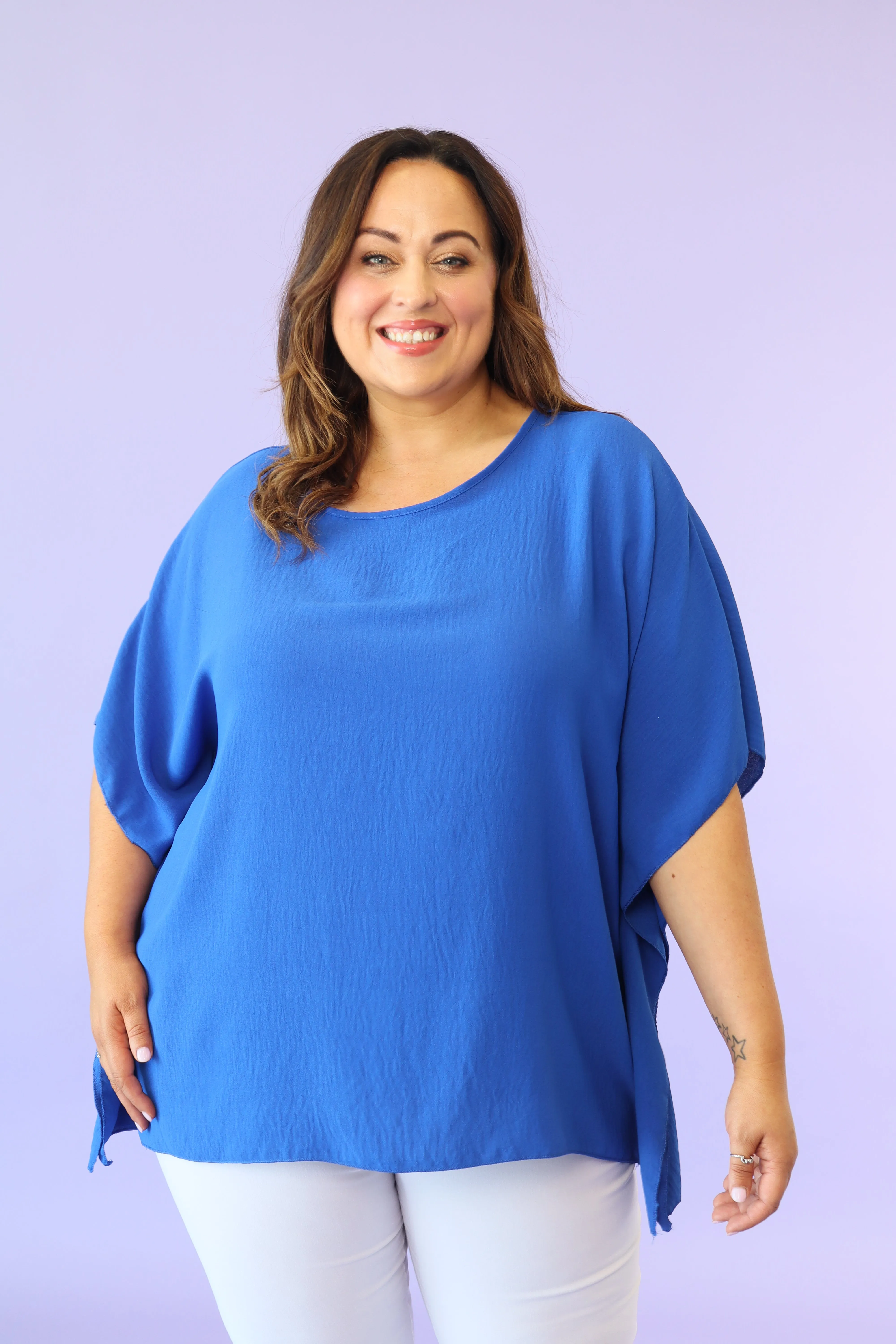 Juliet Top in Royal Blue