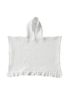 Kids waffle poncho