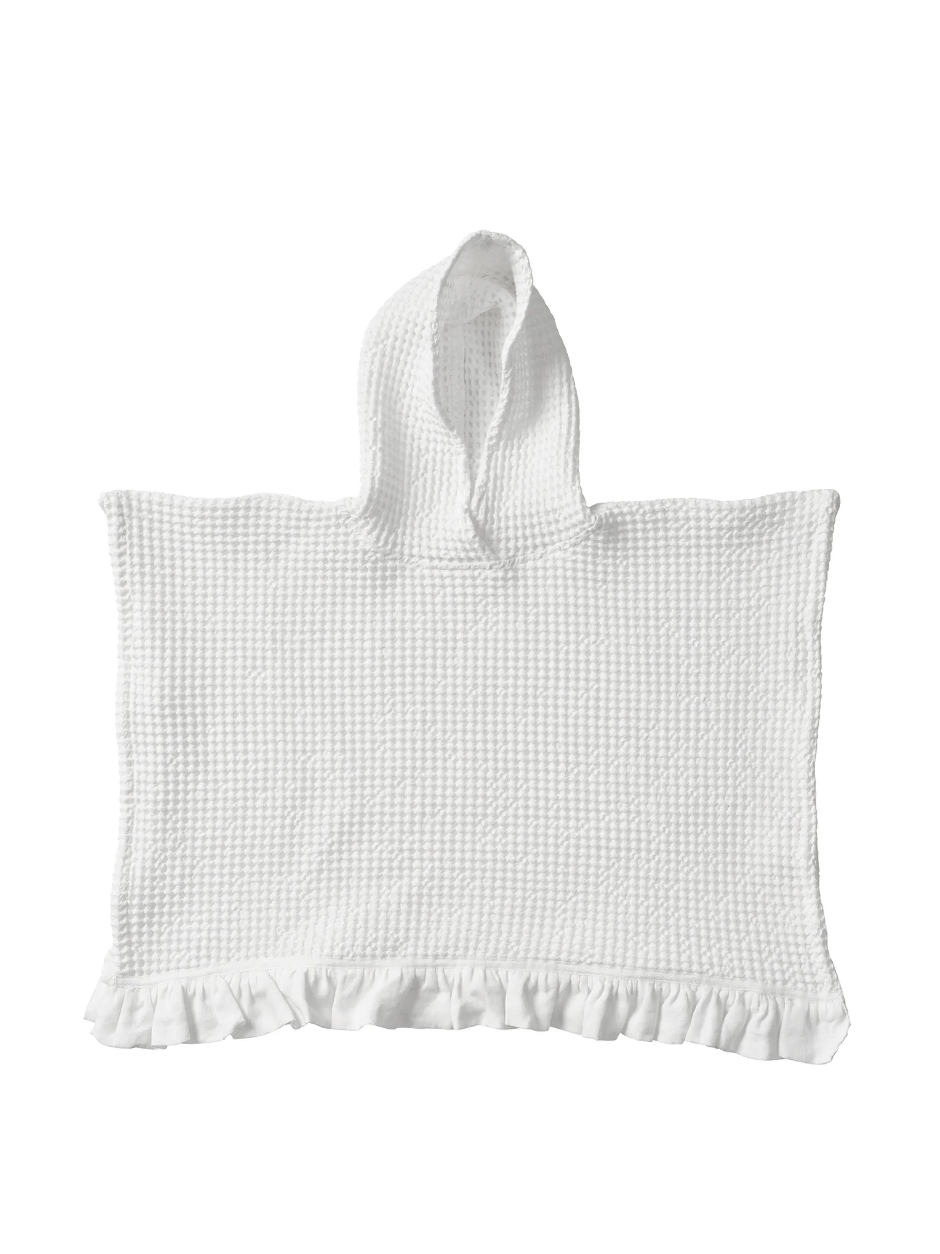 Kids waffle poncho