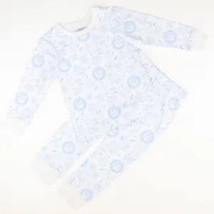 Knit Pajama Set - Blue Christmas